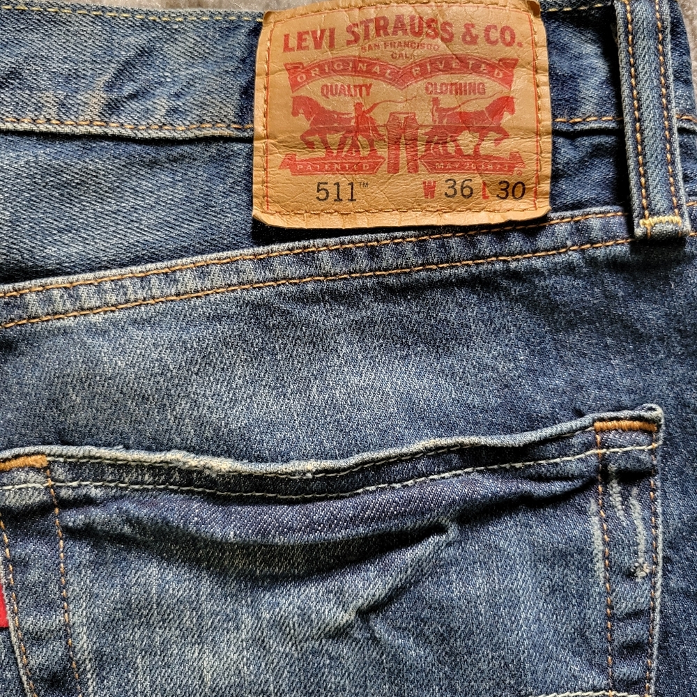 Levi distressed jeans men - Picture 3 of 5